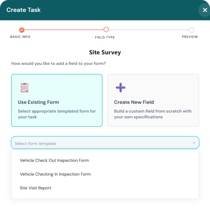 WFC Control - Creating a Task